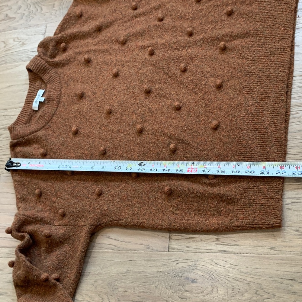 Madewell Brockton Bobble Sweater Merino Wool Blend Size Medium - Picture 7 of 10